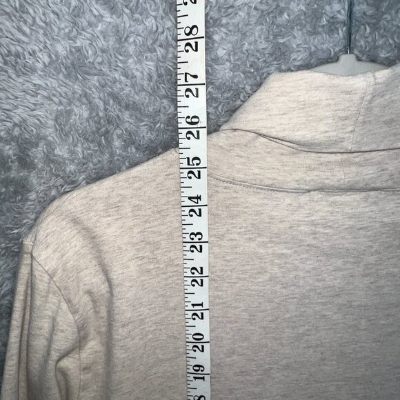 Tweeds Womens Beige Cotton Long Sleeve Turtleneck XL‎ Neutral Minimalist Chic - Picture 7 of 9